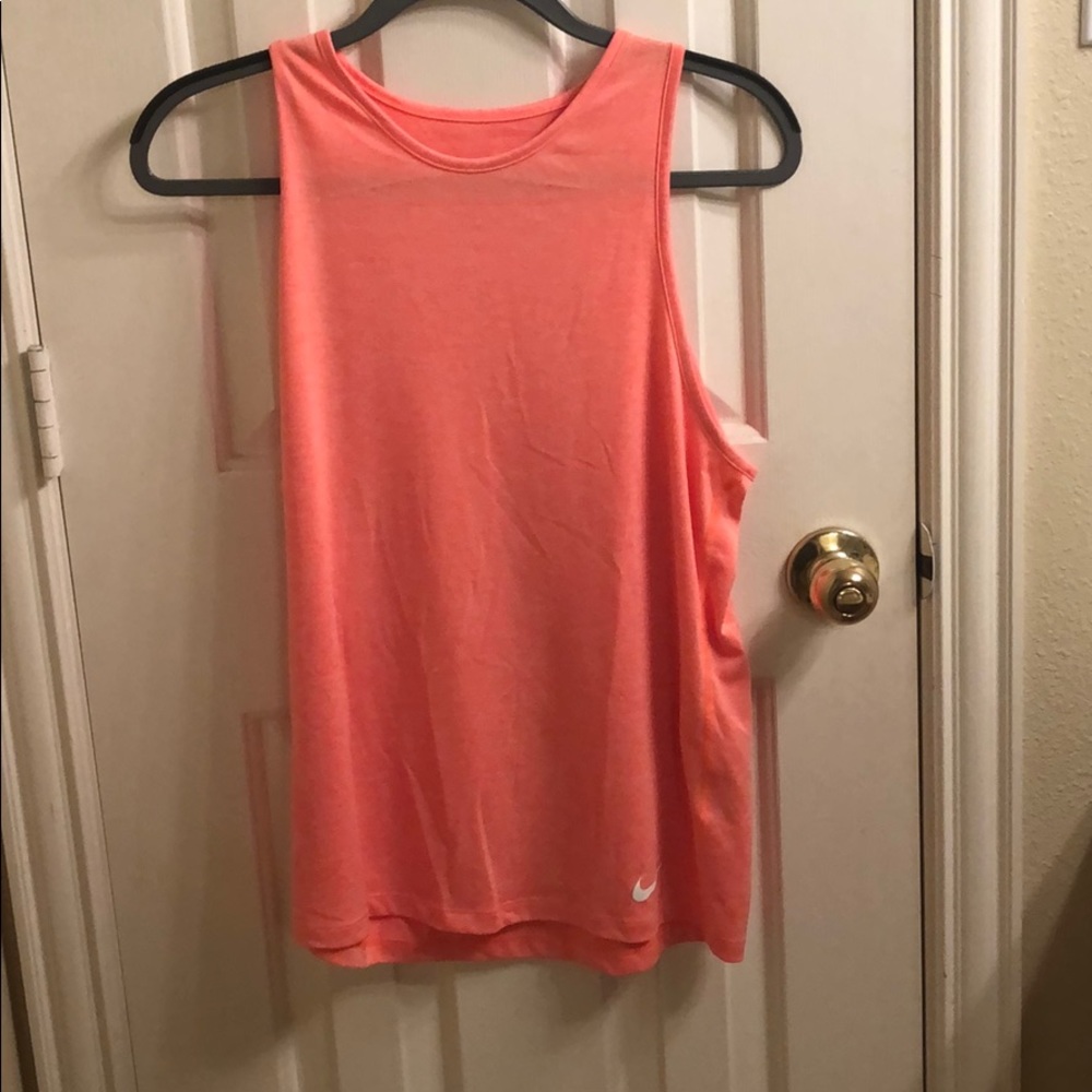 Orange Nike tank top